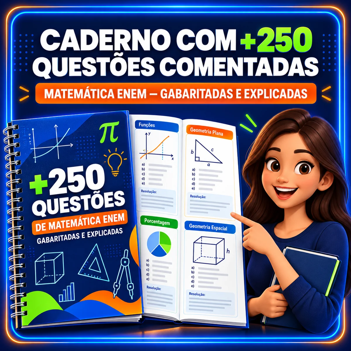 Bônus 1 - Caderno com 100 Atividades Comentadas Matemática Comentadas