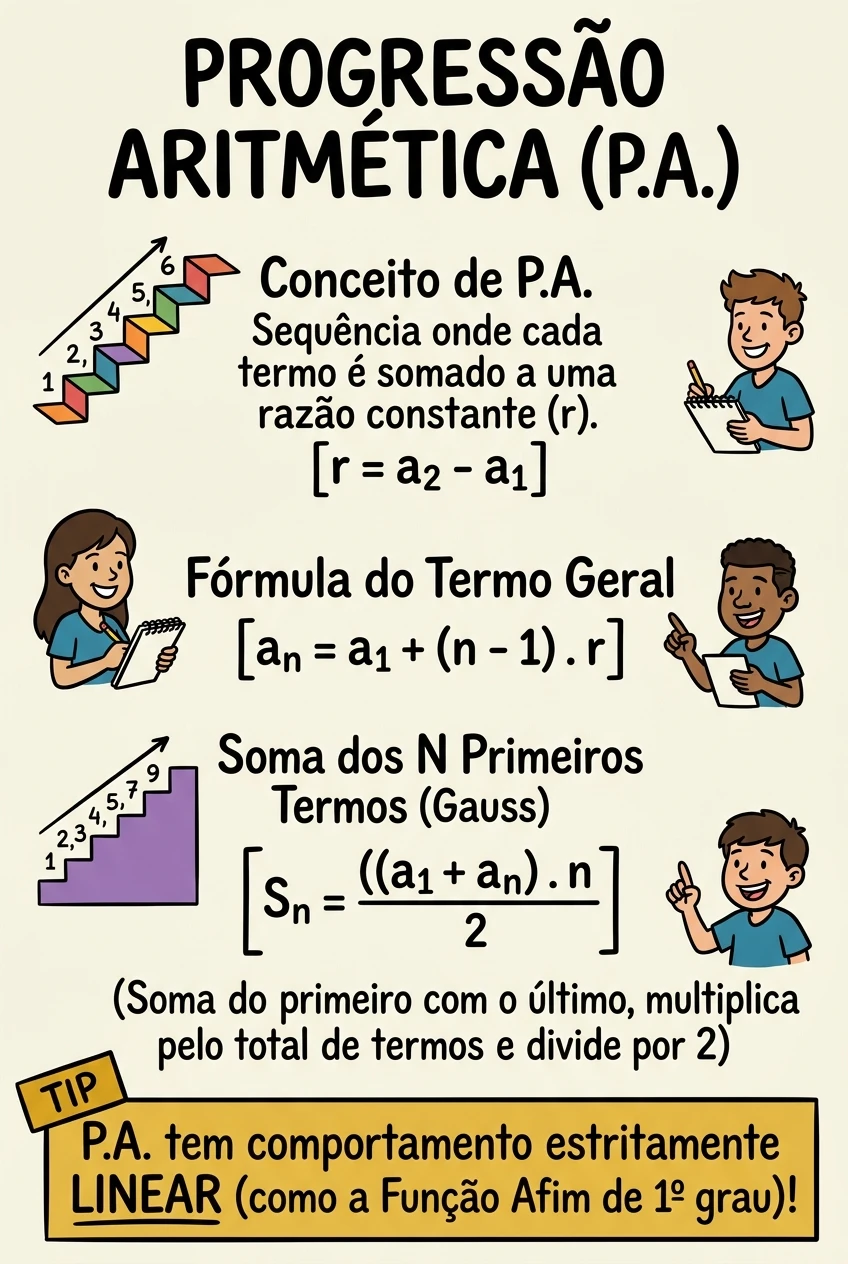 Progressão Aritmética (P.A.)